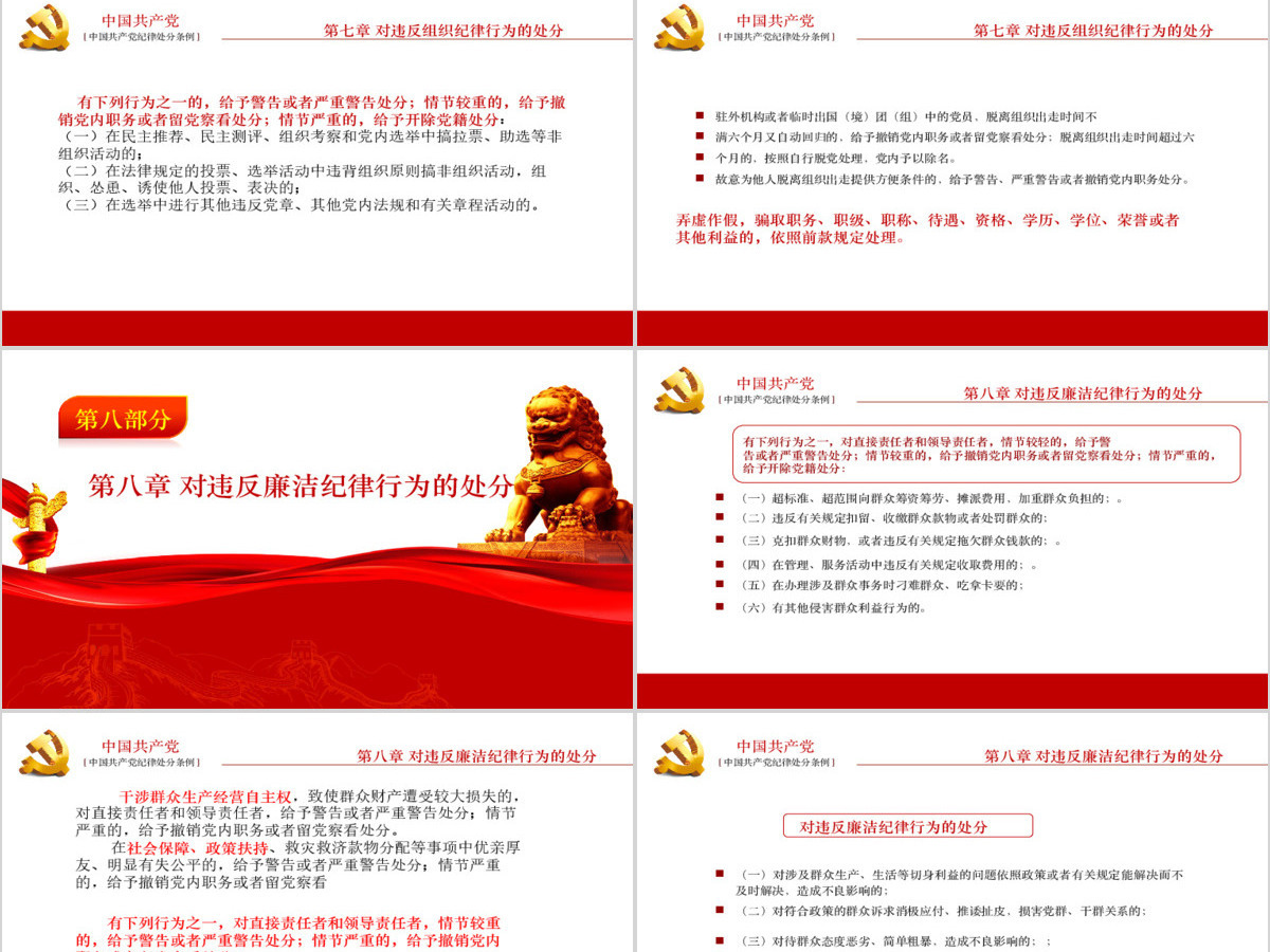 学习中国共产党廉洁自律准则条例解读ppt