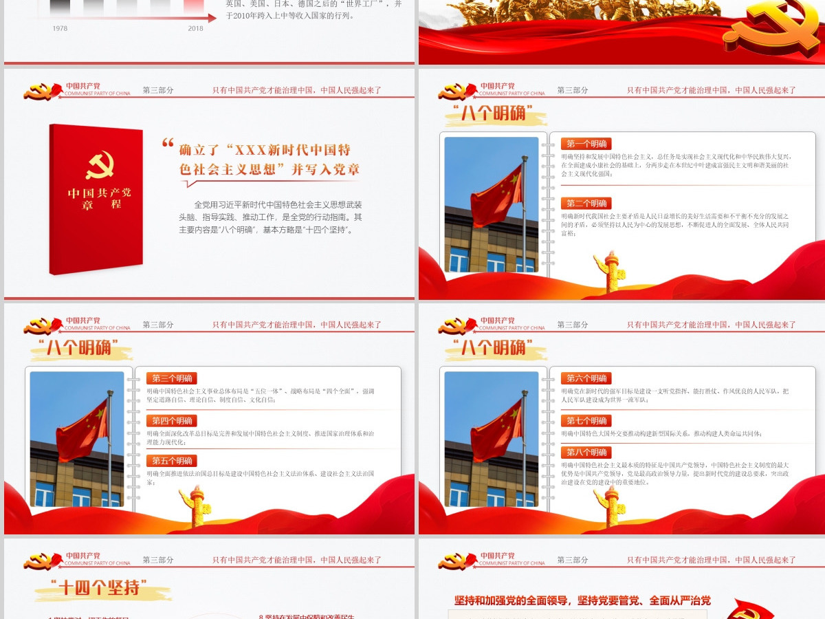 庆祝建党一百周年中国共产党党史讲座PPT--含讲稿
