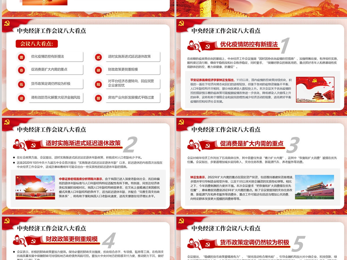 原创红色2022中央经济工作会议精神解读2023党政风通用党课ppt模板 原创红色2022中央经济工作会议精神解读2023党政风通用党课ppt模板