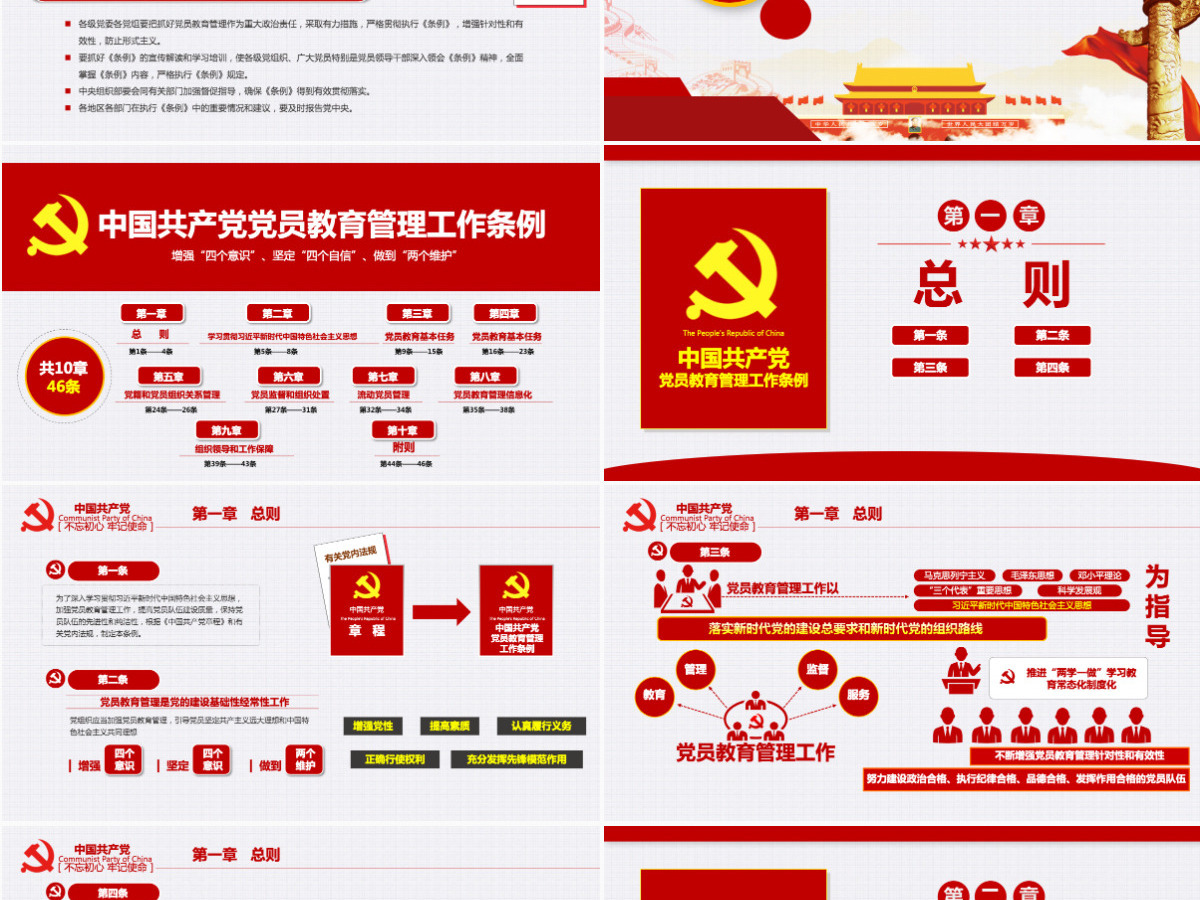 原创党员教育管理工作条例解读支部党组党建党政-含讲稿 原创党员教育管理工作条例解读支部党组党建党政-含讲稿