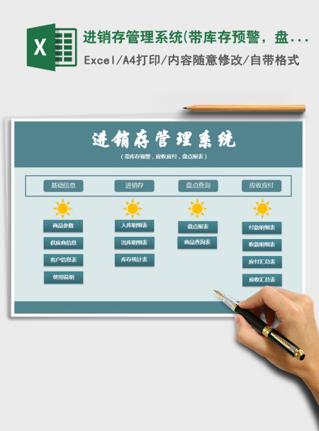 2021年进销存管理系统(带库存预警，盘点报表，应收应付）