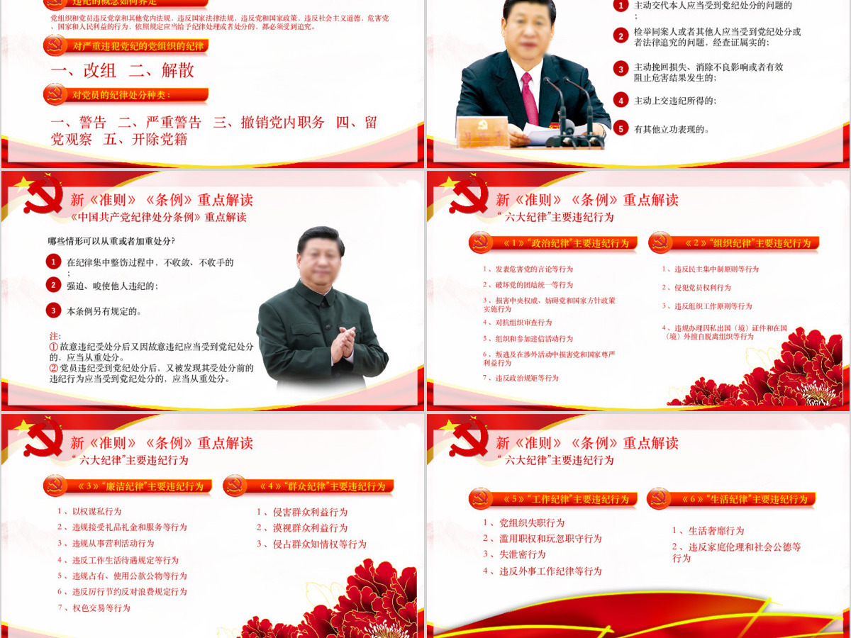 学习廉洁自律准则和纪律处分条例党课PPT