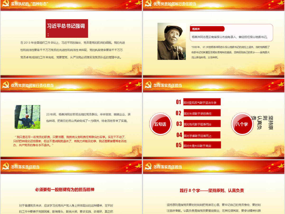 做合格党员标准ppt模板微党课