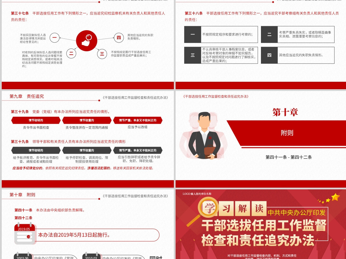 原创干部选拔任用工作监督检查和责任追究办法-版权可商用 原创干部选拔任用工作监督检查和责任追究办法-版权可商用