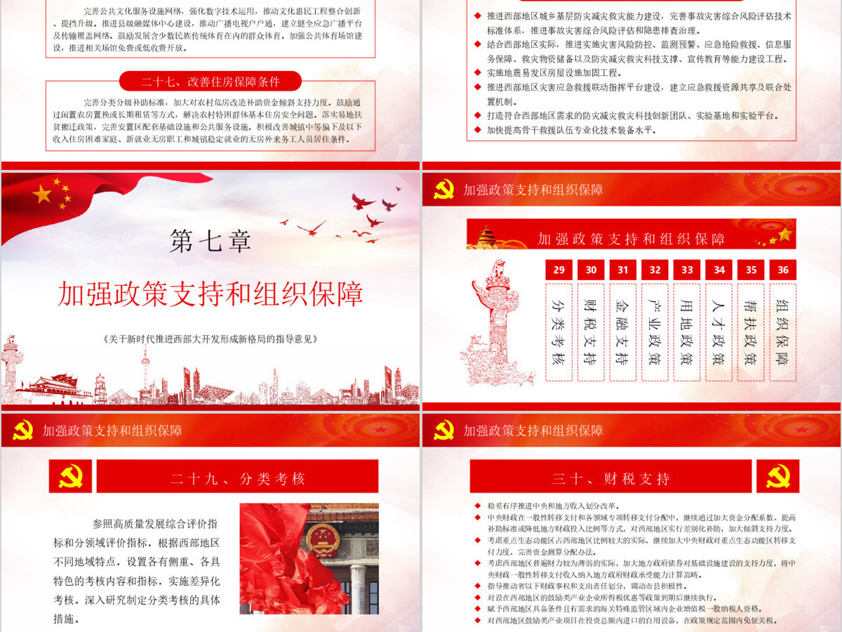 党课学习关于新时代推进西部大开发形成新格局的指导意见PPT 党课学习关于新时代推进西部大开发形成新格局的指导意见PPT