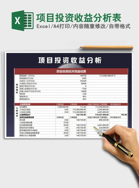 2021年项目投资收益分析表 2021年项目投资收益分析表