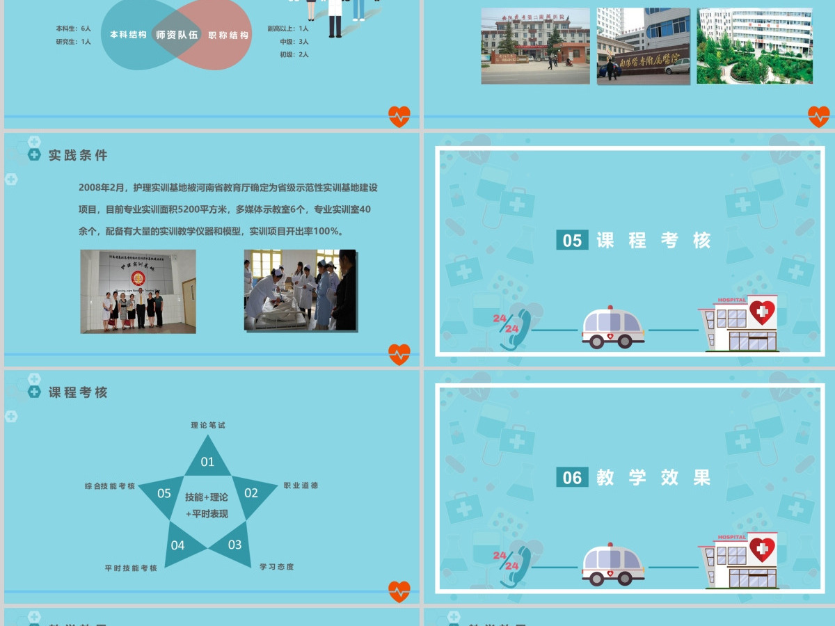 急救知识PPT模板医疗课程考核培训课件 急救知识PPT模板医疗课程考核培训课件