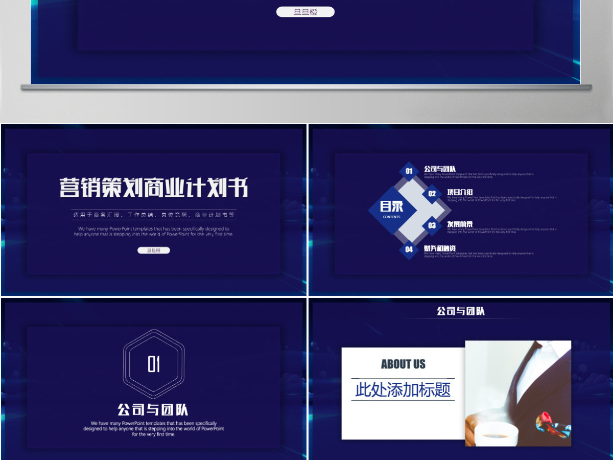 营销策划商业计划书PPT模板 营销策划商业计划书PPT模板