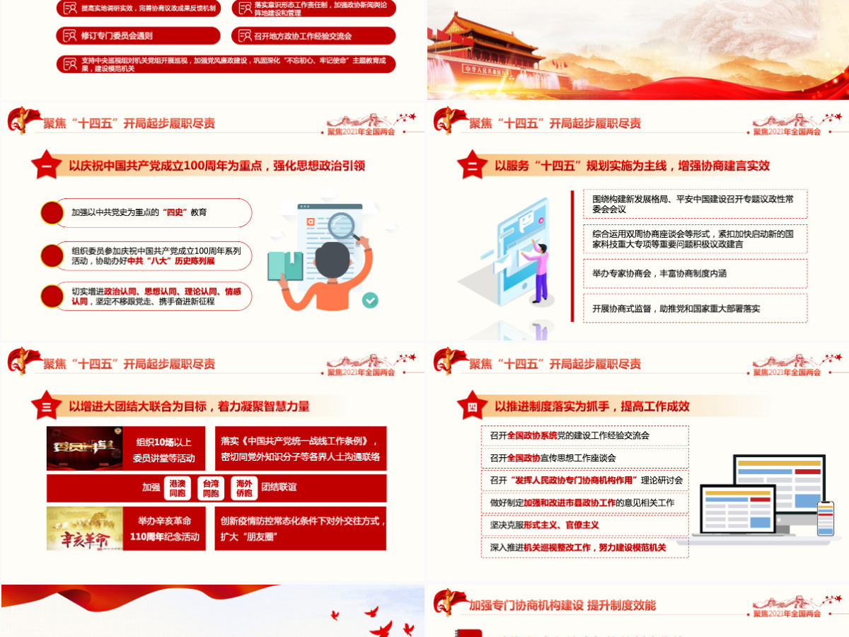 2021年聚焦全国两会政协两会工作报告-含讲稿