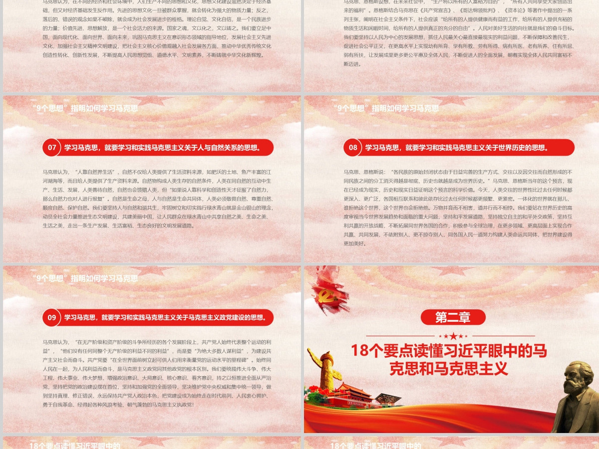 马克思诞辰203周年总书记重要讲话PPT