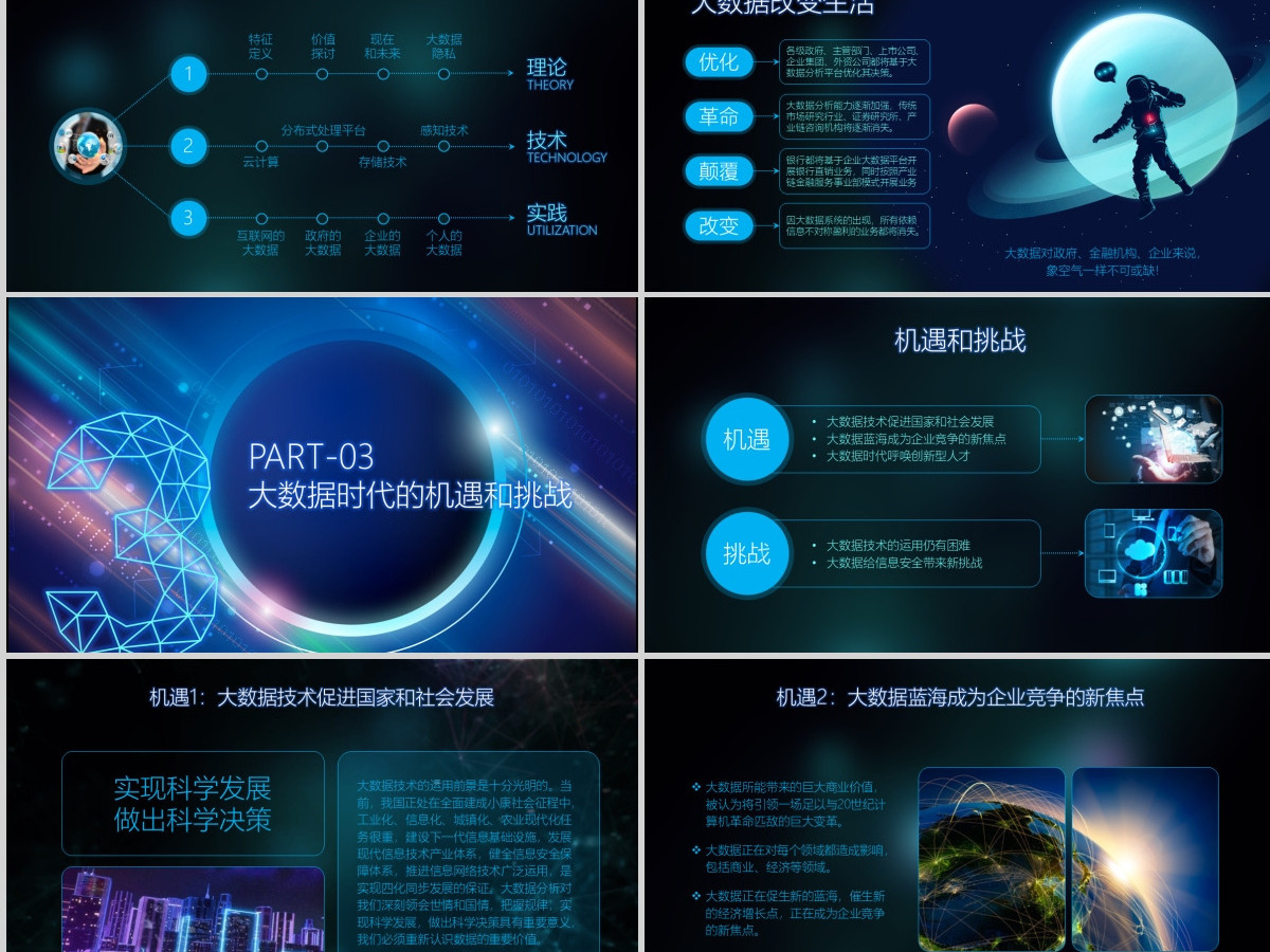 2021大数据云科技大数据PPT模板 2021大数据云科技大数据PPT模板