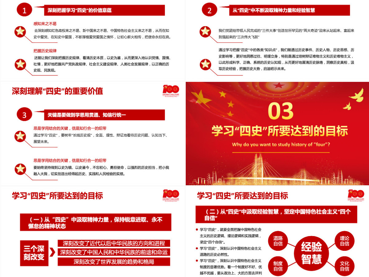 2021学习传播四史砥砺奋进前行PPT庆祝建党100周年四史党课学习党支部党政党史国史改革开放史专题辅导PPT模板-含讲稿