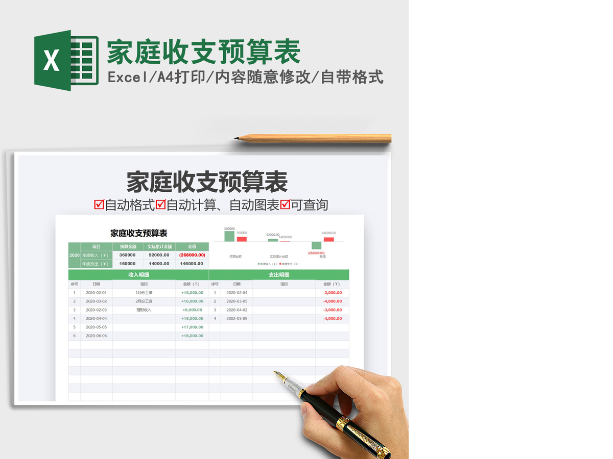 2021年家庭收支预算表 2021年家庭收支预算表