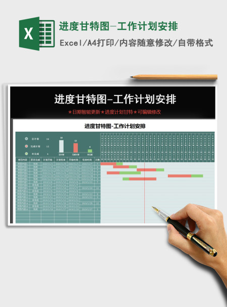 2021年进度甘特图-工作计划安排 2021年进度甘特图-工作计划安排