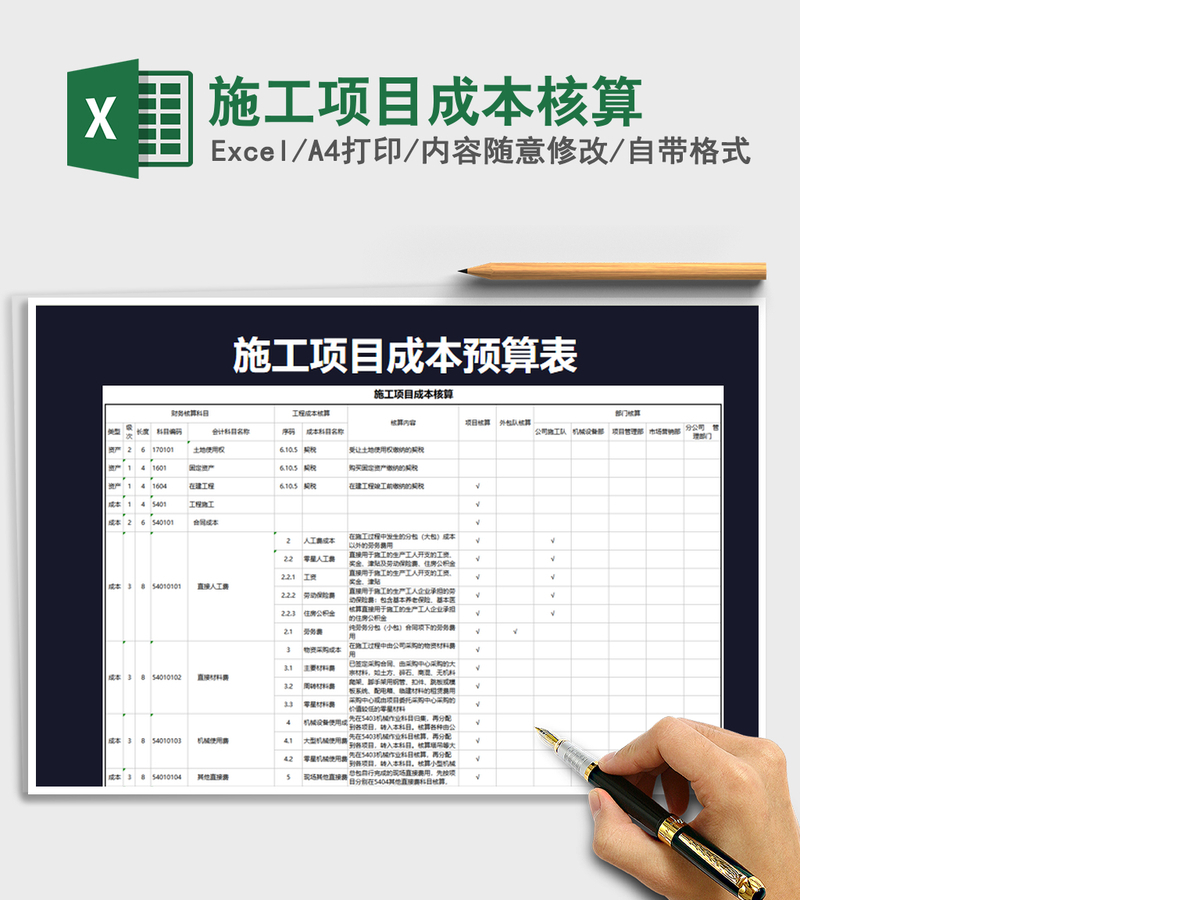 2021年施工项目成本核算