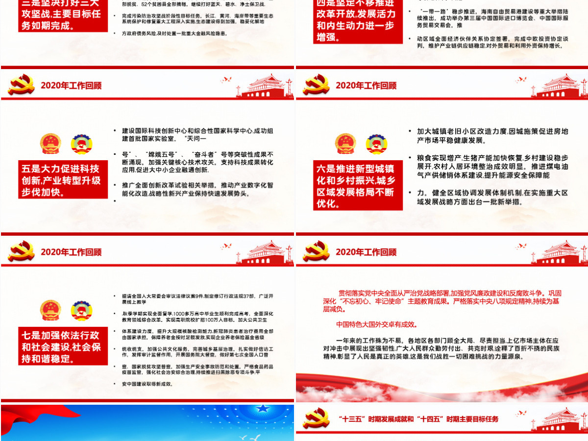 蓝色大气2021聚焦全国两会贯彻落实政府工作报告党课PPT--含讲稿 蓝色大气2021聚焦全国两会贯彻落实政府工作报告党课PPT--含讲稿