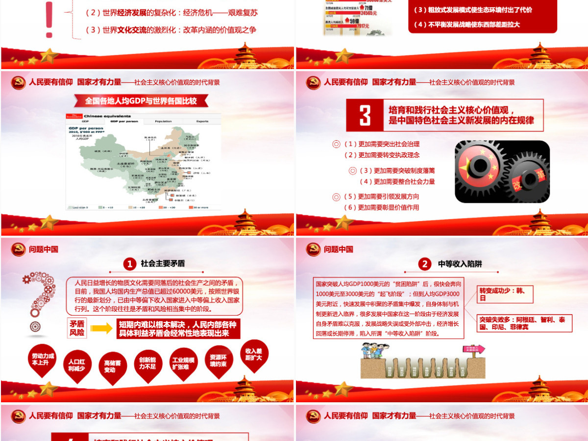 红色大气社会主义核心价值观教育活动推广策划PPT模版 红色大气社会主义核心价值观教育活动推广策划PPT模版