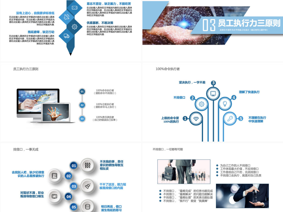 企业员工执行力培训PPT模板