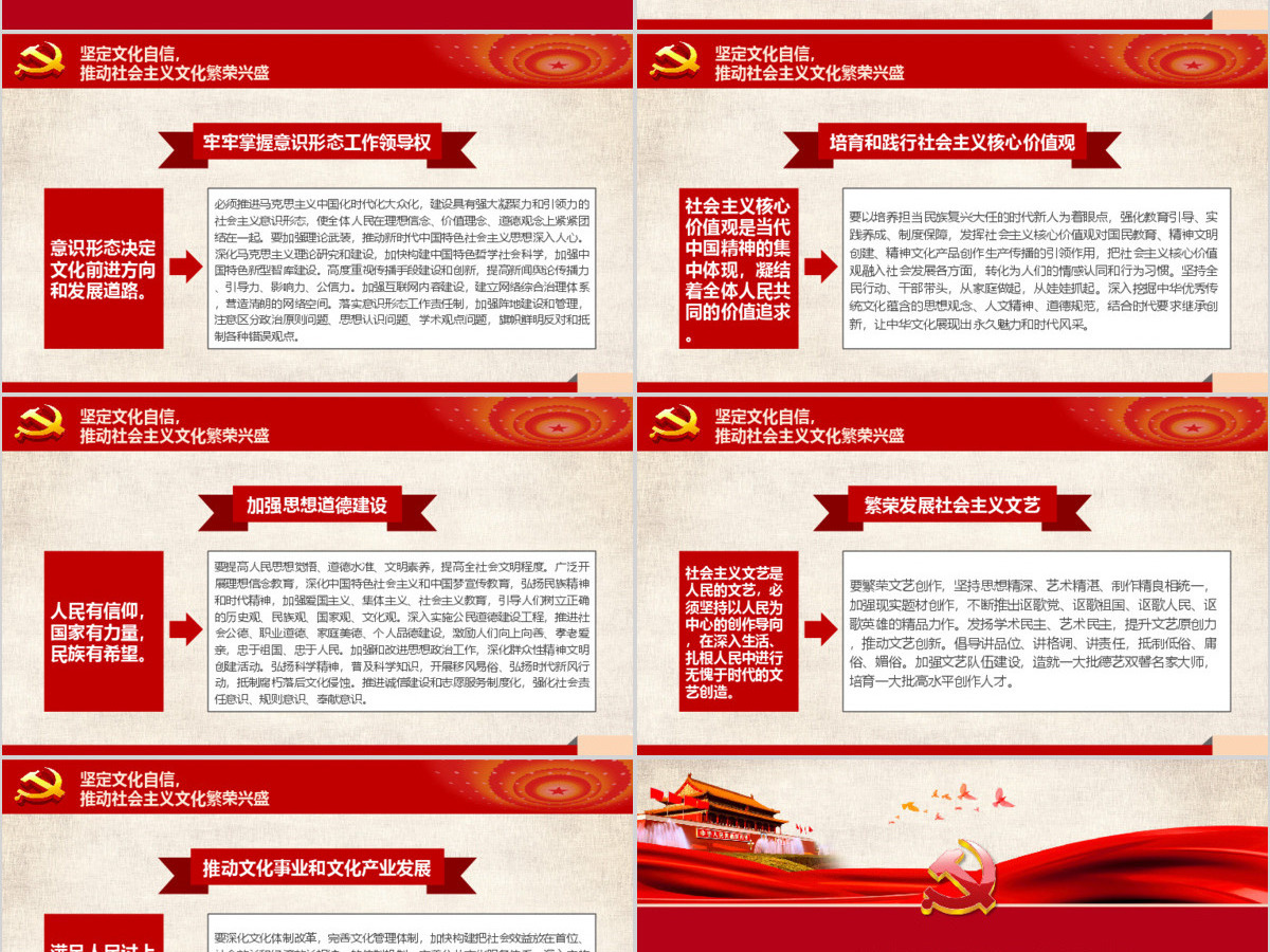 2019党的十九大报告PPT模板 2019党的十九大报告PPT模板