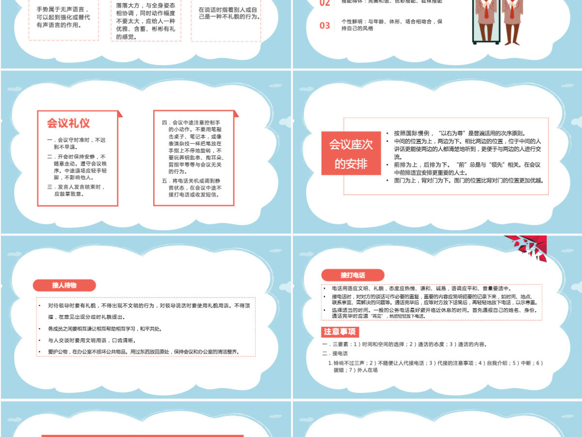 高中生基本礼仪知识介绍创文明校园做文明学生基本礼仪PPT模板