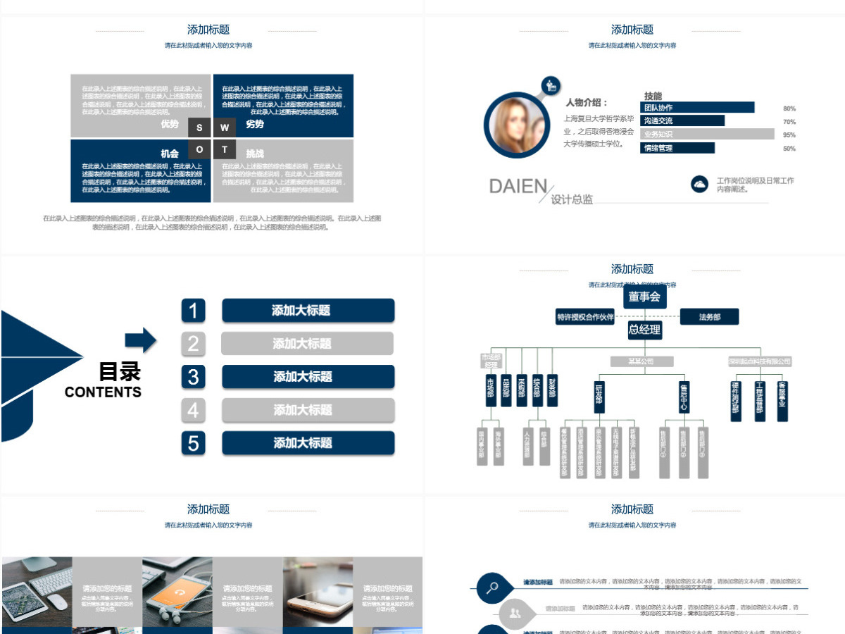 企业未来发展规划动态PPT模板
