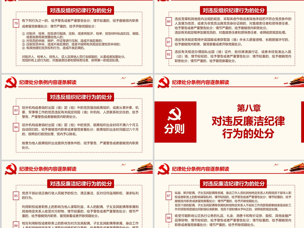 原创学习解读中国共产党纪律处分条例党课PPT-版权可商用 原创学习解读中国共产党纪律处分条例党课PPT-版权可商用