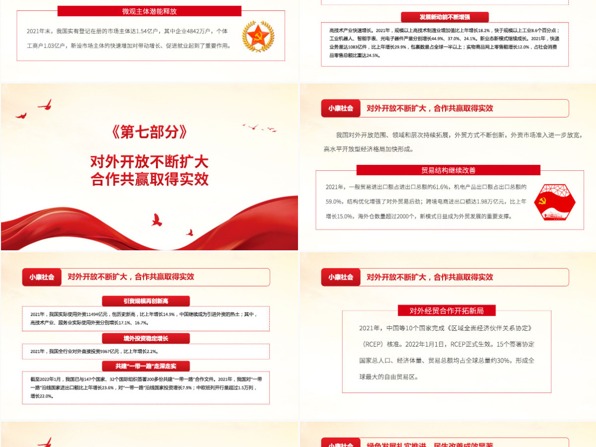 国民经济量增质升“十四五”实现良好开局红色大气以实际行动迎接党的二十大胜利召开专题党课课件PPT-含讲稿 国民经济量增质升“十四五”实现良好开局红色大气以实际行动迎接党的二十大胜利召开专题党课课件PPT-含讲稿