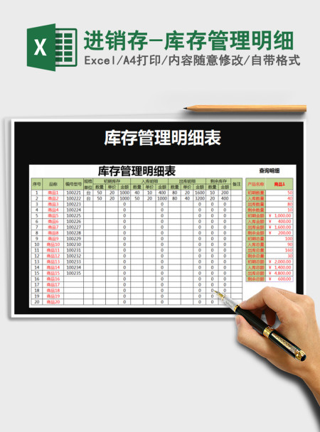 2021年进销存-库存管理明细