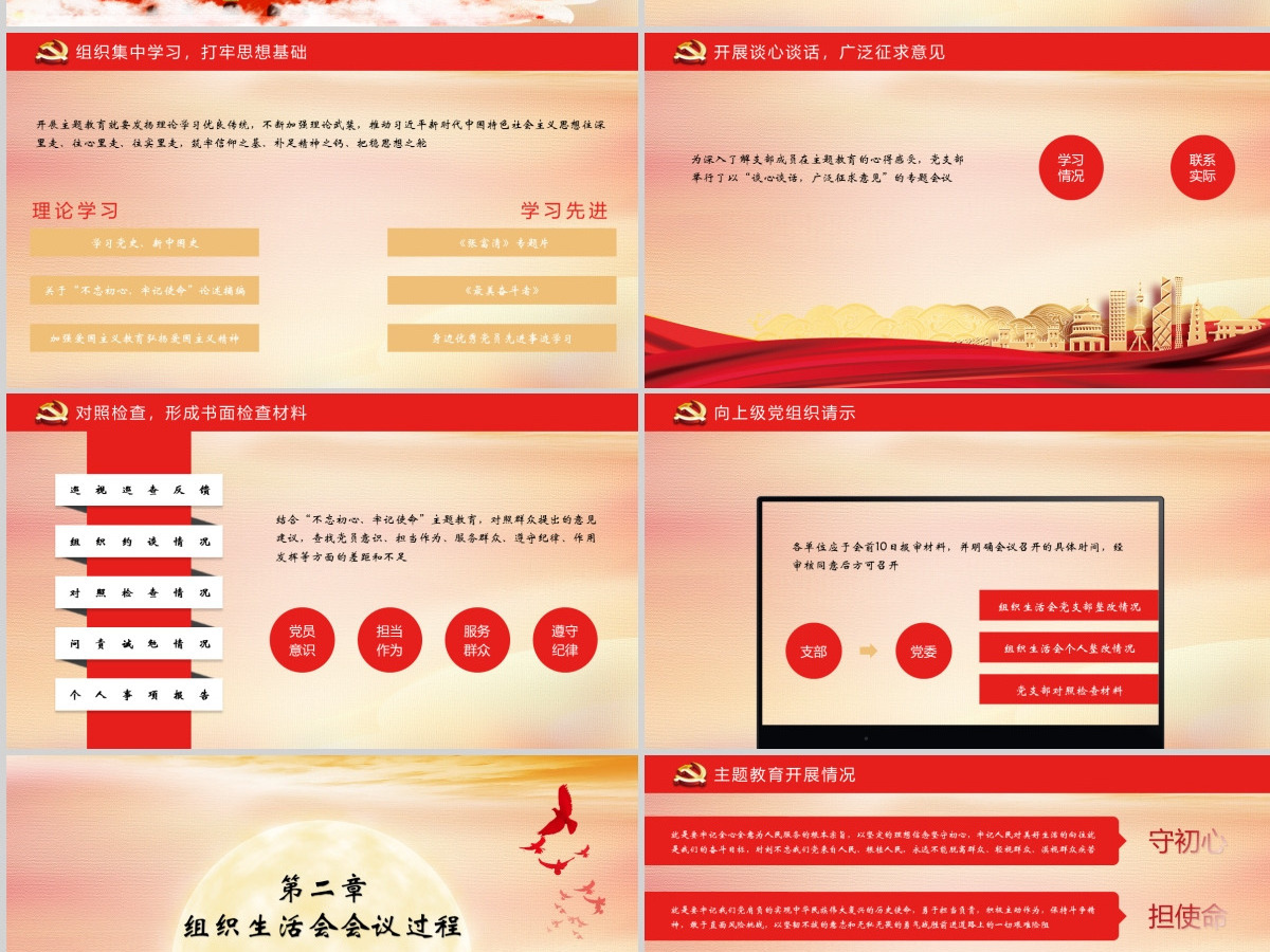 组织生活会-含讲稿