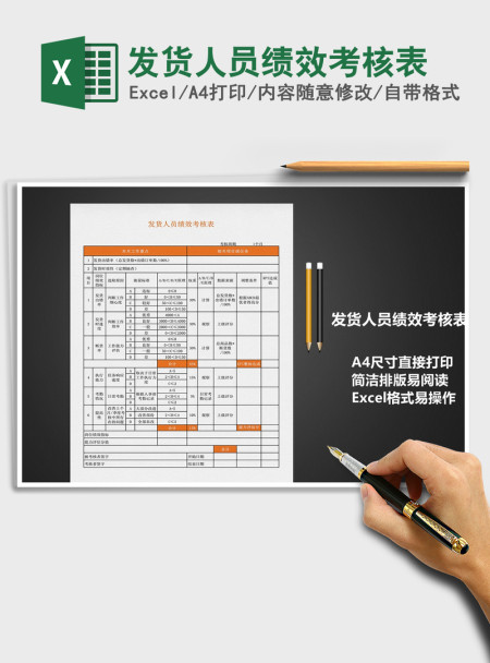 2021年发货人员绩效考核表 2021年发货人员绩效考核表