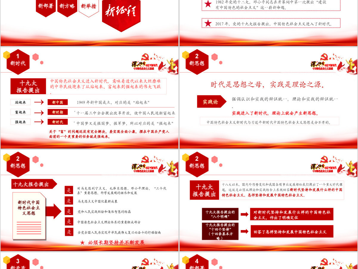 2019中国特色社会主义精神PPT模板