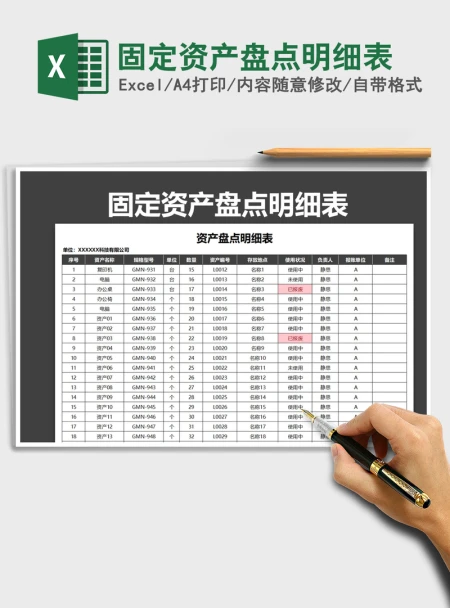 2021年固定资产盘点明细表 2021年固定资产盘点明细表