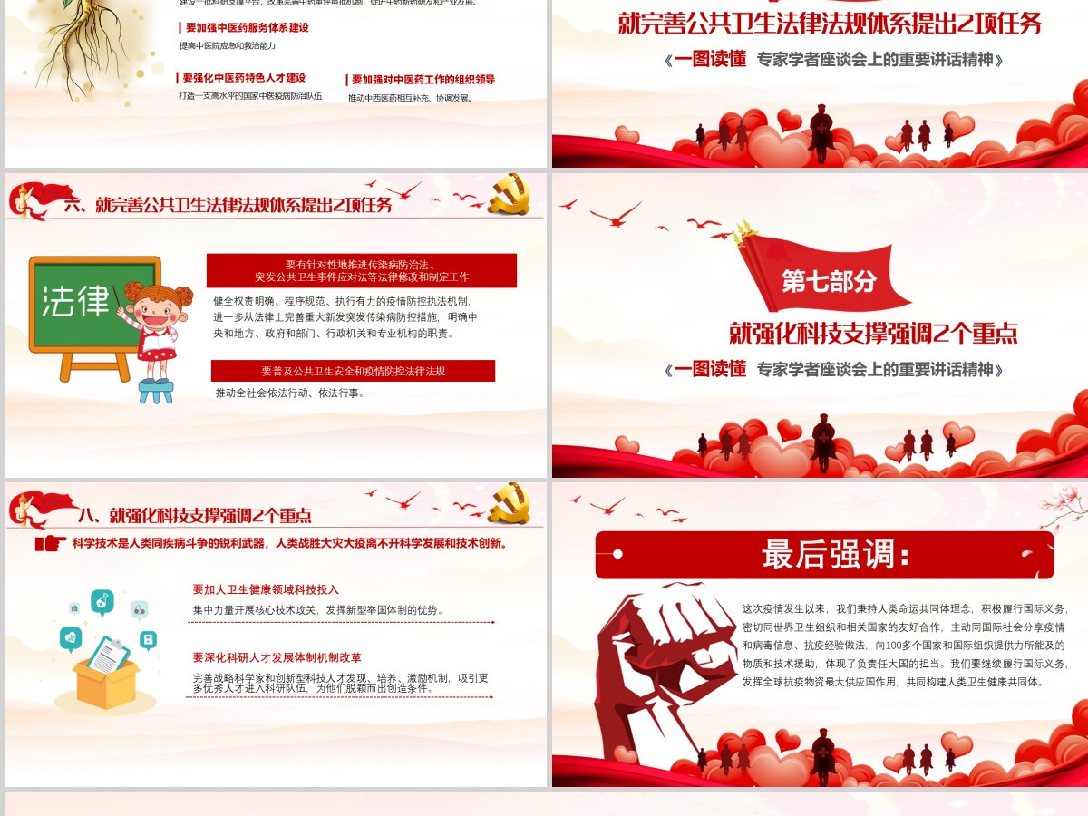 6月2日专家学者座谈会讲话精神构建强大的公共卫生体系学习党课--含讲稿