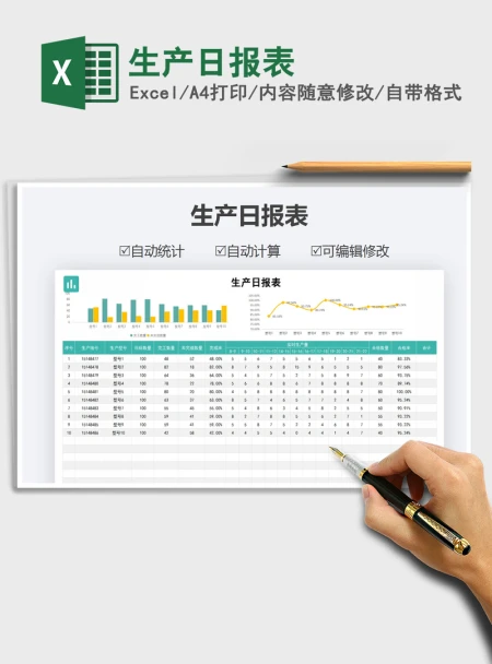 2021年生产日报表