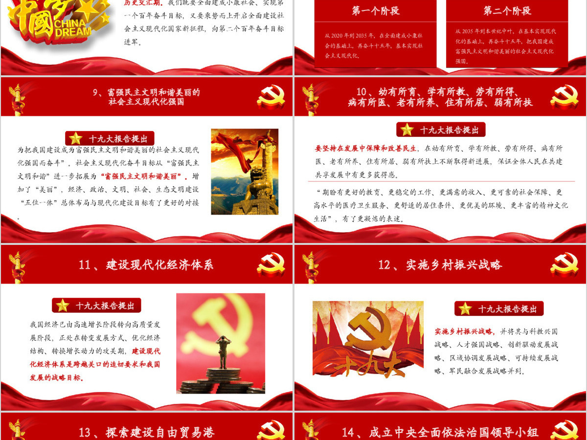 全方位解读十九大报告新提法新举措PPT