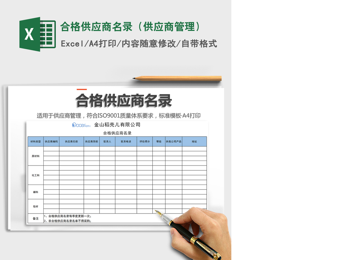 2021年合格供应商名录(供应商管理) 2021年合格供应商名录(供应商管理)