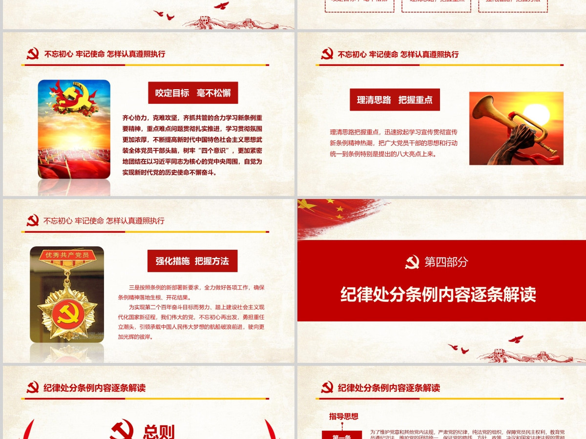 原创精讲新版中国共产党纪律处分条例党课PPT-含讲稿 原创精讲新版中国共产党纪律处分条例党课PPT-含讲稿