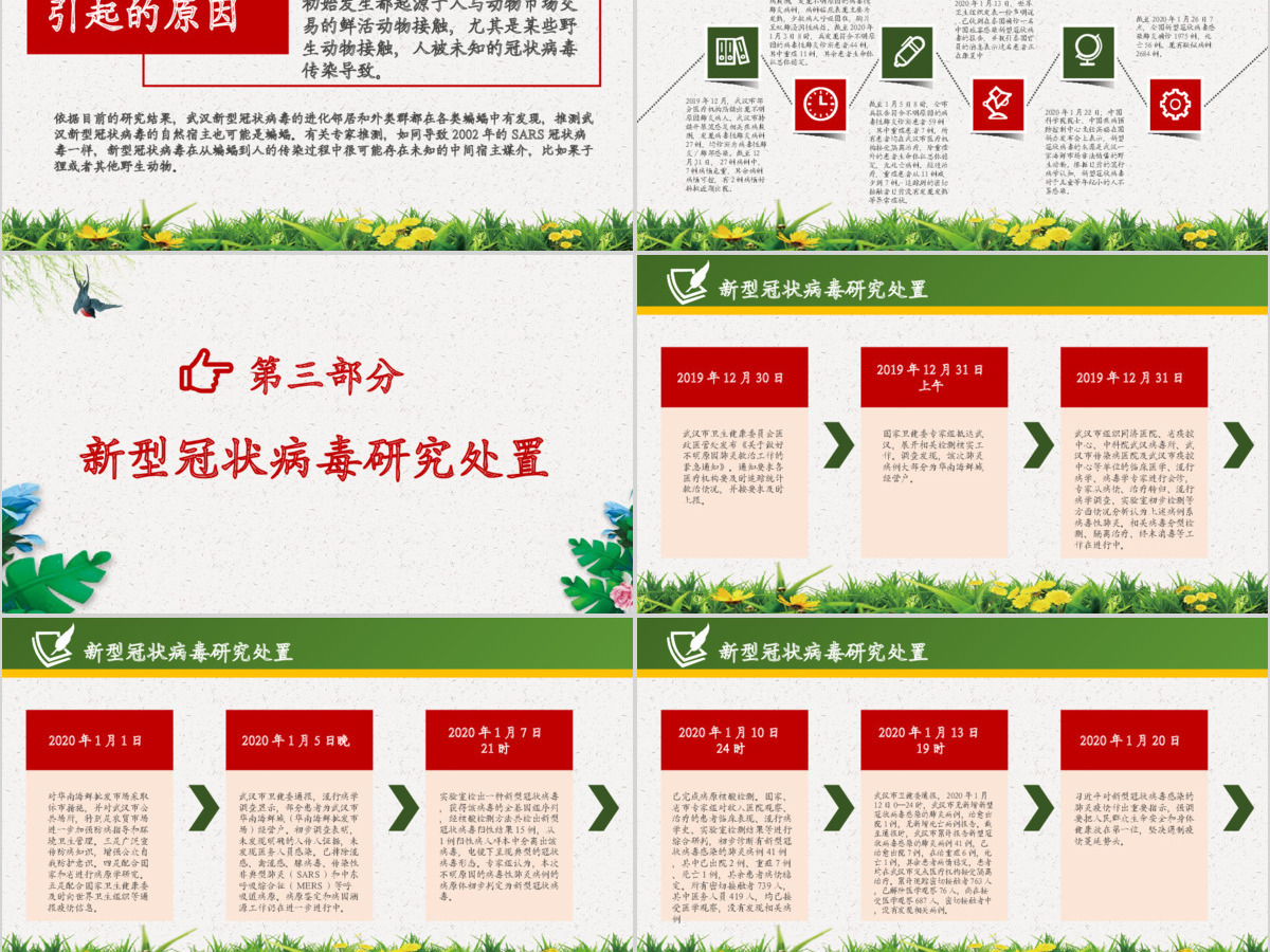 新型冠状病毒肺炎预防知识PPT模板