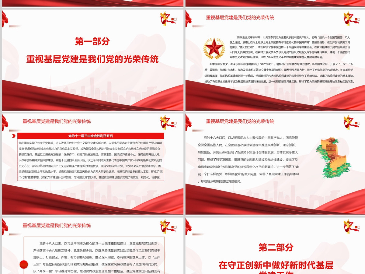 中国共产党基层党建的百年实践与启示党政风党员干部学习教育专题党课PPT-含讲稿 中国共产党基层党建的百年实践与启示党政风党员干部学习教育专题党课PPT-含讲稿