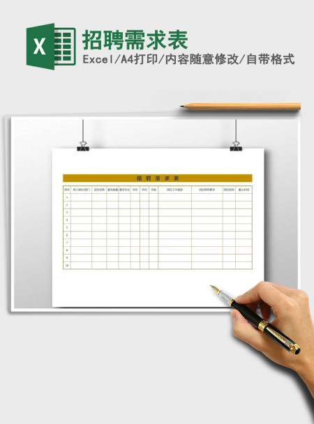 2021年招聘需求表
