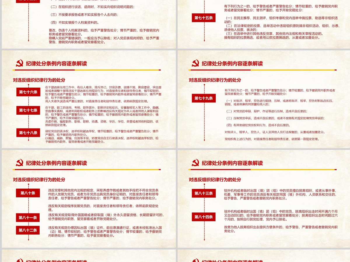 原创精讲新版中国共产党纪律处分条例党课PPT-含讲稿 原创精讲新版中国共产党纪律处分条例党课PPT-含讲稿