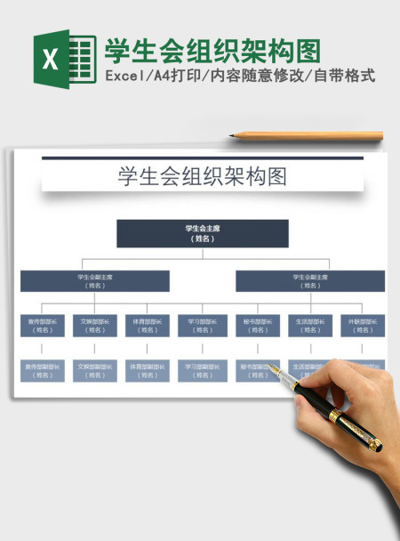 2021年学生会组织架构图 2021年学生会组织架构图