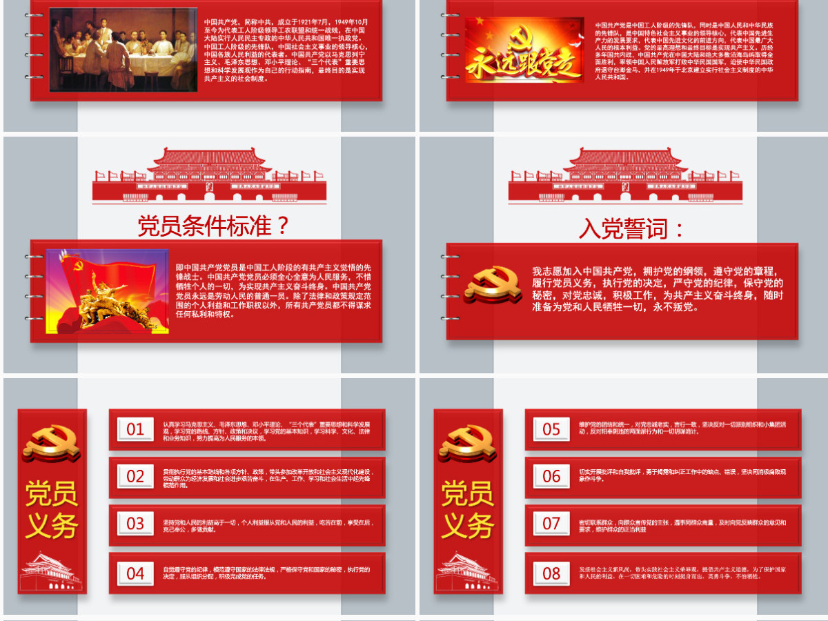精品90页党课党员应知应会两学一做PPT 精品90页党课党员应知应会两学一做PPT