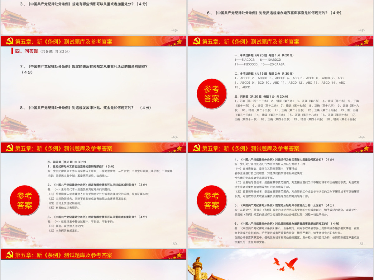 原创2018中国共产党纪律处分条例党课PPT-版权可商用 原创2018中国共产党纪律处分条例党课PPT-版权可商用