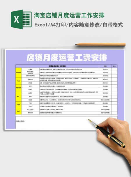 2021年淘宝店铺月度运营工作安排 2021年淘宝店铺月度运营工作安排
