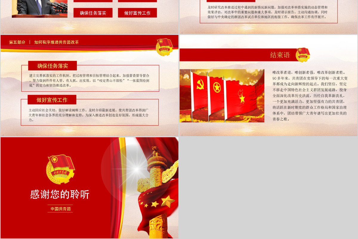 共青团中央改革方案学习落实全面解读PPT动态模板下载