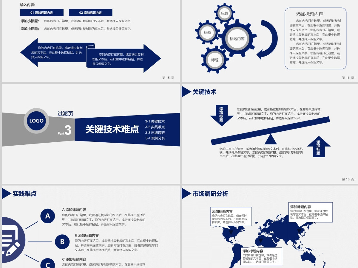 蓝色简洁环境工程专业毕业论文答辩PPT