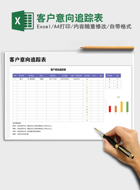 2021年客户意向追踪表
