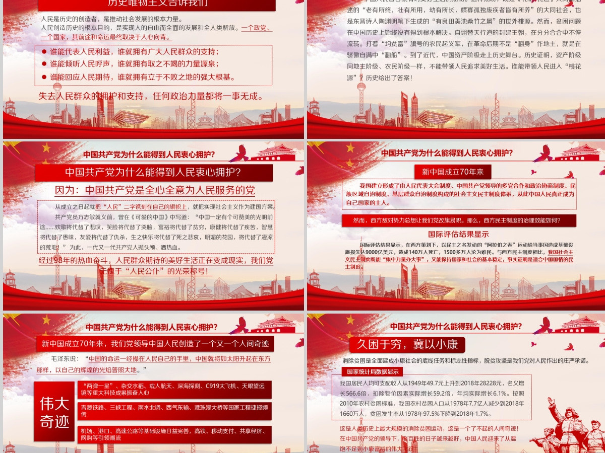 开展不忘初心牢记使命-百年大党何以风华正茂教育专题党课PPT模板