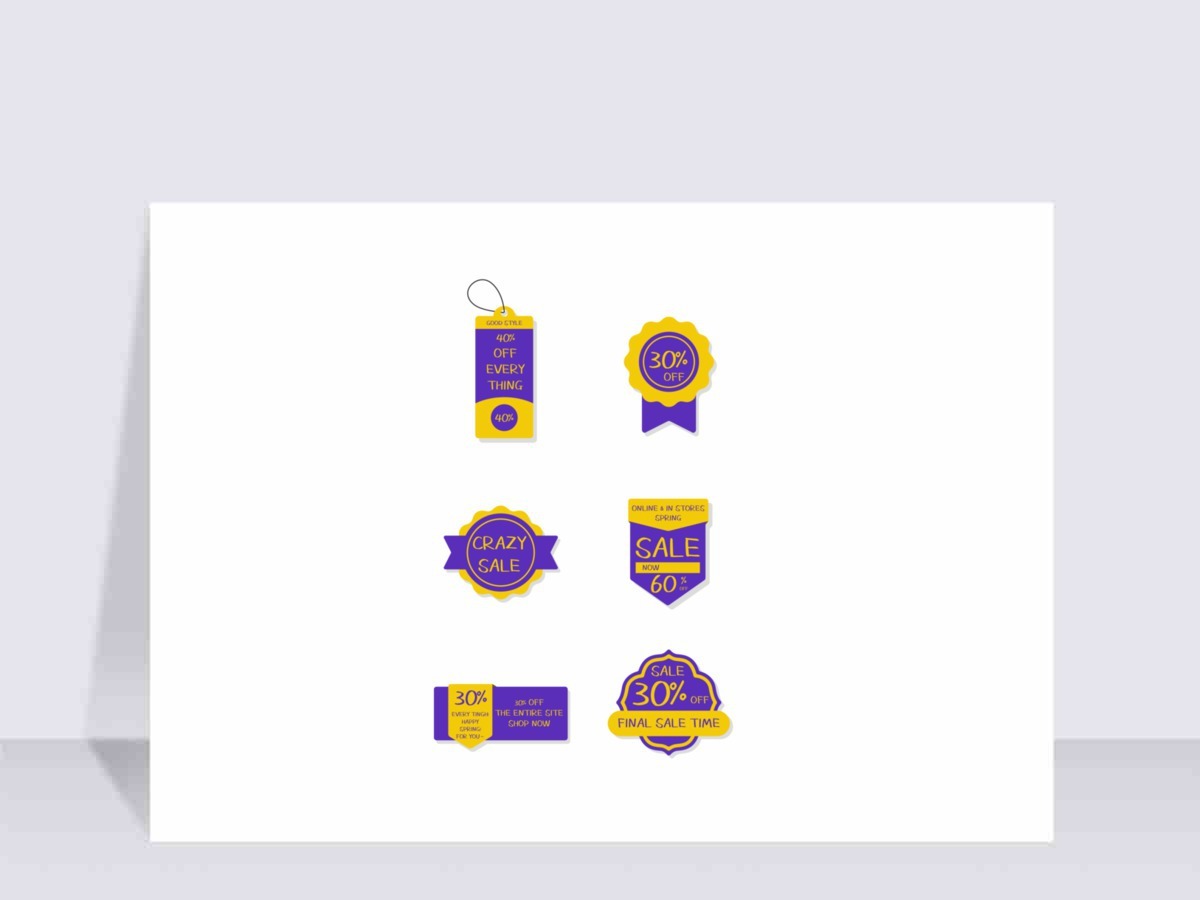 创意促销标签设计 创意促销标签设计